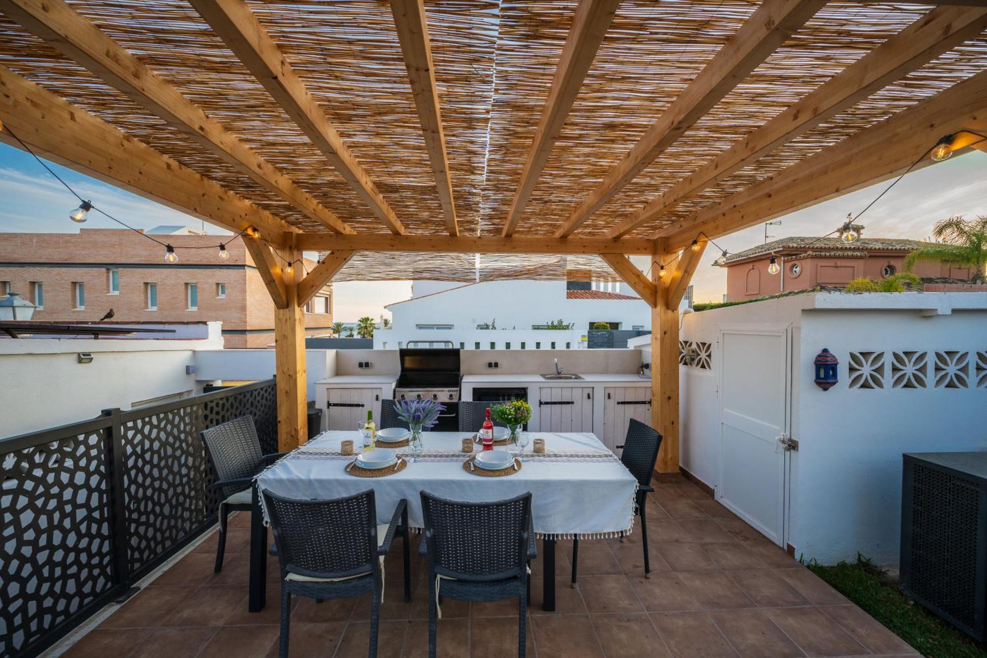 Typical Beach House Las Chapas Playa With Heated Pool Marbella Luaran gambar